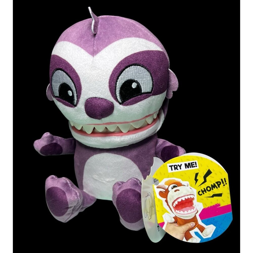 Chatter Chompers Sloth 6.5" Plush Interactive Collectible Toy With Sound Effects